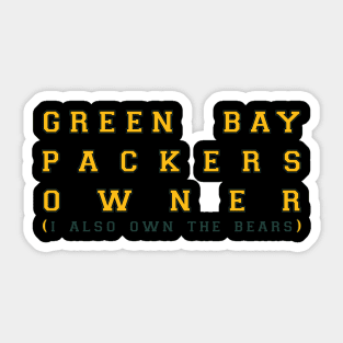 Green Bay Packers Owner Sticker